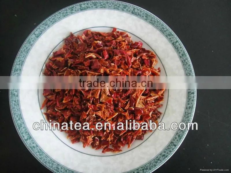 red bell pepper granules dehydrated