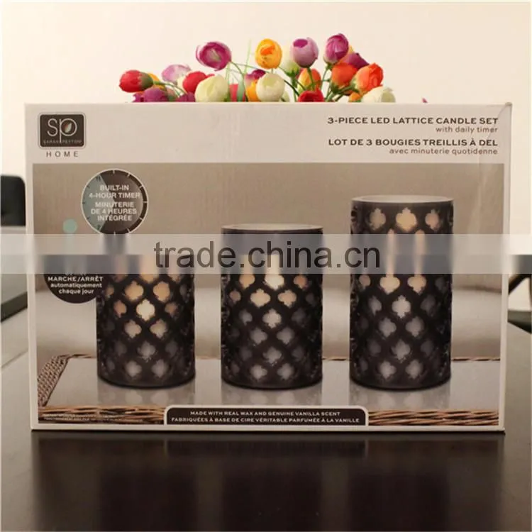 Wholesale mini LED luminara candles lanterns for cemetery