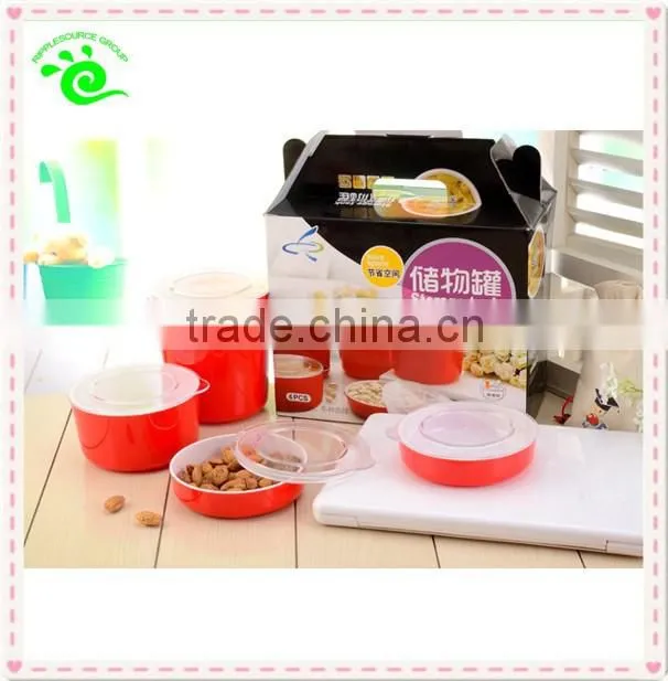 Sealable Food Round Plastic Container With Lid