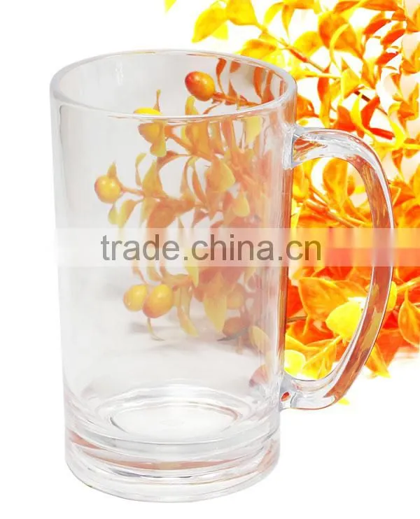 500ML-Clear Plastic Beer Cup