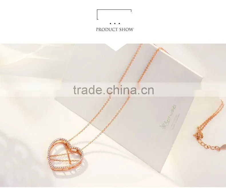 silver heart necklace