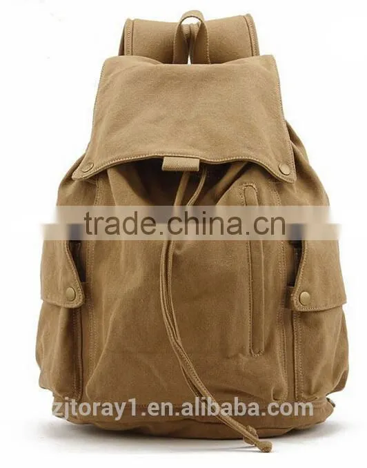 Fashion canvas school backpack bag