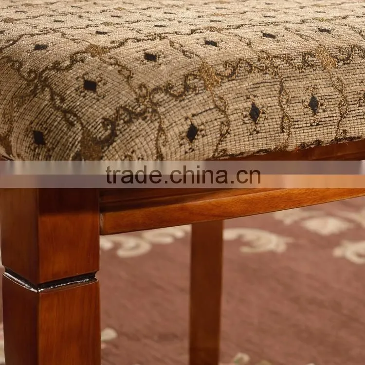Restaurant furniture low back chairs solid rubber wood armless chair