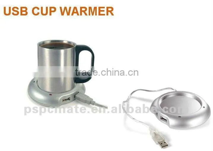 coffee /drink usb mug heater with 4 port usb hub for promotion