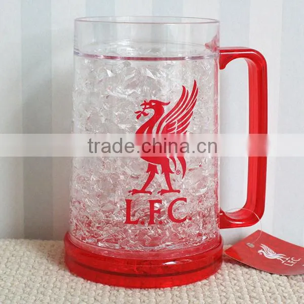 450ml/16oz BAP free plastic beer mug freezer