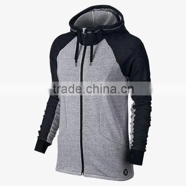 100% polyester windproof full zip custom basketball jacket basketball women's hoodie
