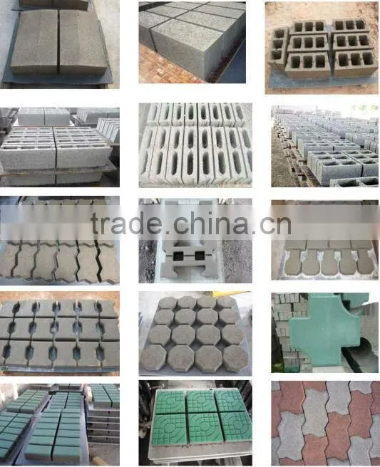 QT4-24 concrete hollw block making machine for sale