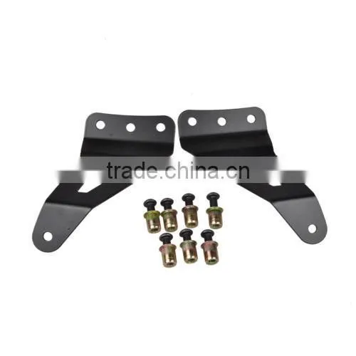 2pcs 50" Curved LED Light Bar Mount Brackets Windshield Fits 2007-2013 Chevy/GMC