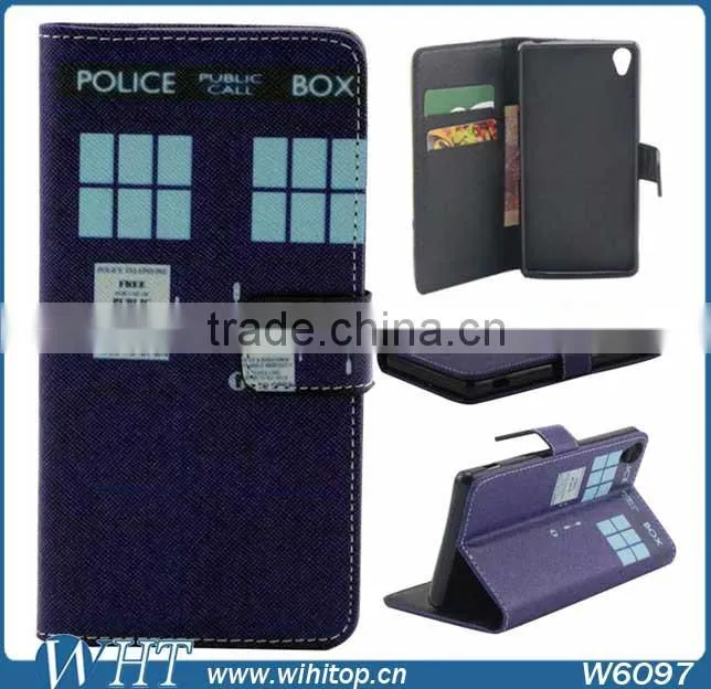 Butterfly Leather Case for Sony Xperia Z3, Leather+ TPU Cover for Sony Xperia Z3