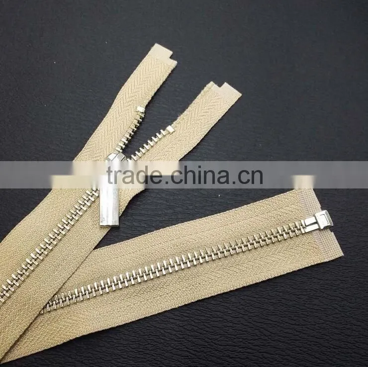Manufacturers selling wholesale 5# Y teeth metal zippers, open end zipper for bags clothing