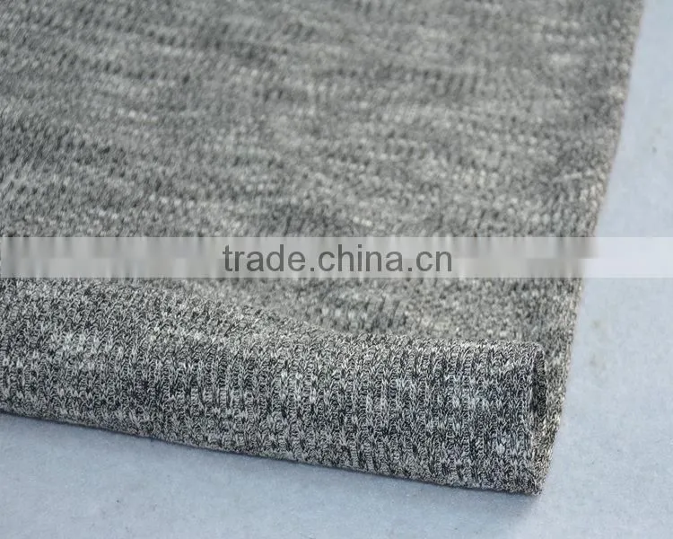 Jiufan Textile Knitted RT Rib Fabric Supplier Rayon Polyester Spandex Composition Fabric