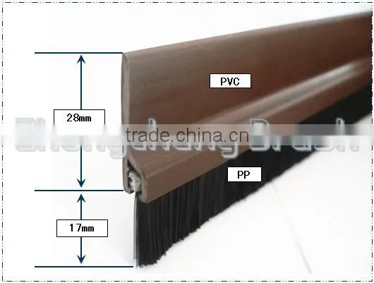 door bottom metal channel high speed door brush