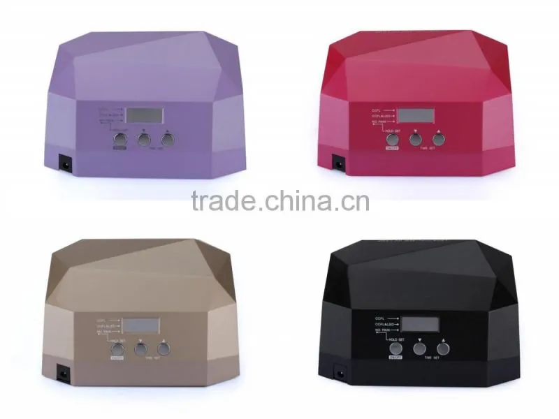 Salon dedicated 2015 diamond style D36 No pain CCFLcoil + LED 36Wnail lamp NAIL DRYER