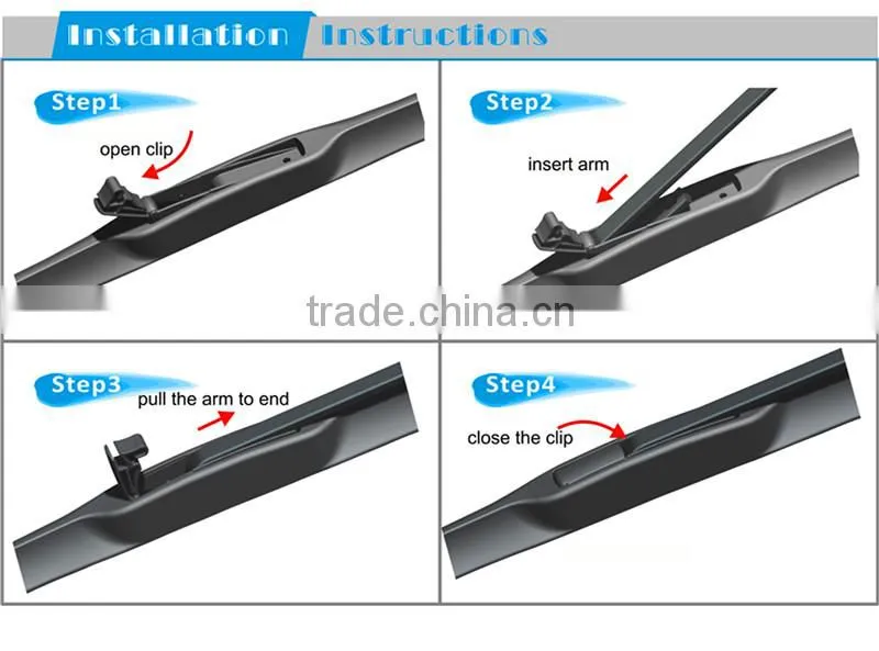 Universal hybrid windshield wiper blade cover in all length 14"-26"
