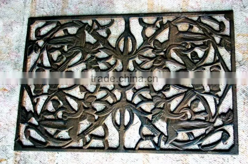 cast iron decorative metal doormat