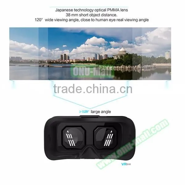 Alibaba New Products Rose Gold 360 Panoramic VR Box for Smartphones, VR Glasses Virtual Reality
