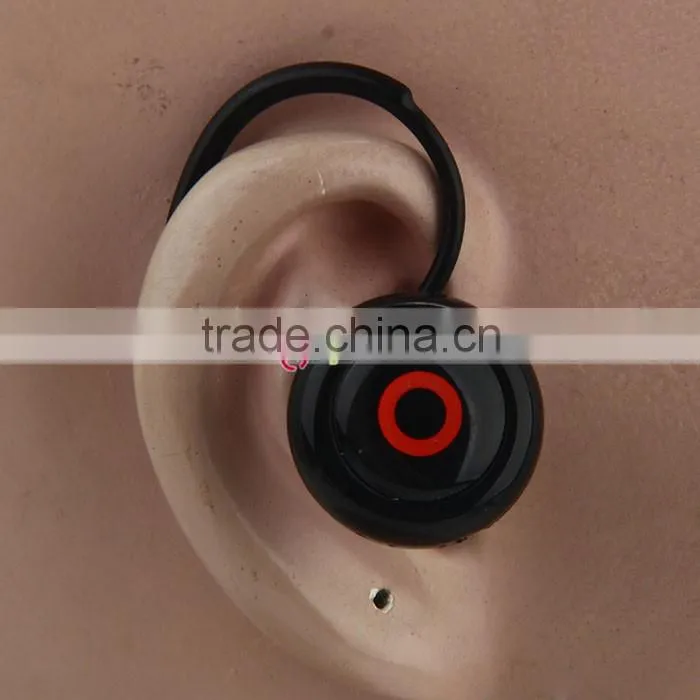 Universal Type Button Style 1-to-2 High-fidelity Stereo Wireless Bluetooth Headset Black