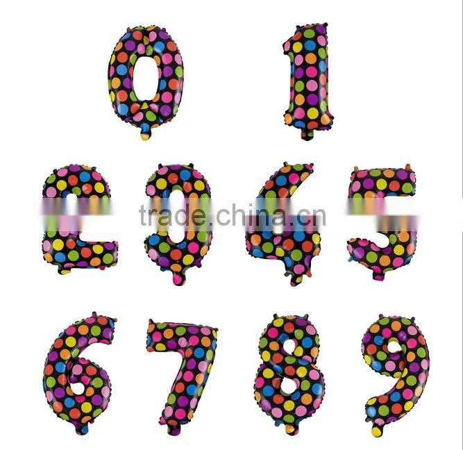 16 '' number balloons pink number foil balloon Wedding &Party Decorate globos