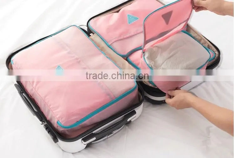 YIWU RODA fashion nylon fabric water-proof 4 sets folding travel storage bag