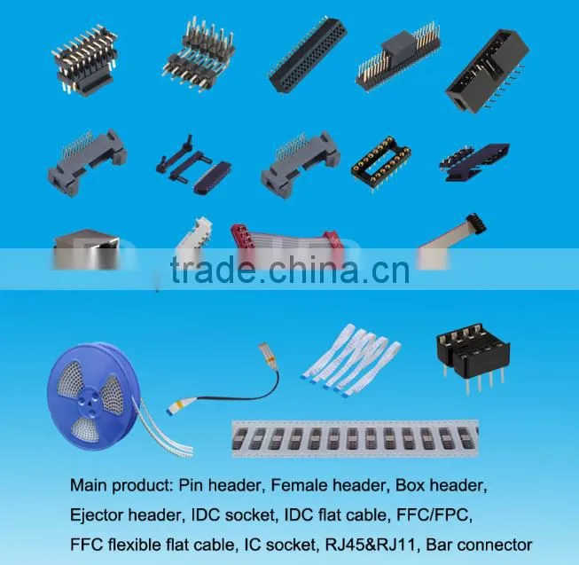 Connector China Supplier, 2.0mm SIngle Row SMT Female Header