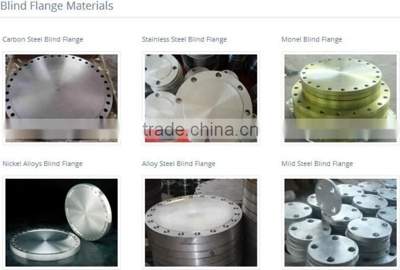 4 8 12 16 bore stainless steel blind BL ff rf BS10 table E flange