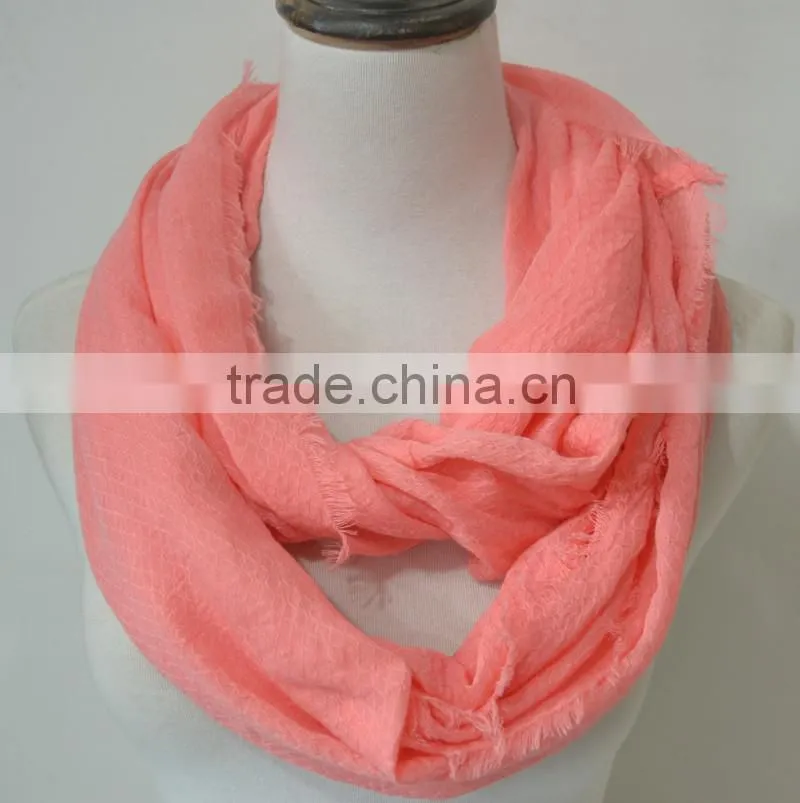 100% Polyester jersey scarf, tube scarf, double layer loop scarf