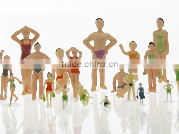 model swimming figure, scale plastic swimming figure for 1/100, plastic mini human figures, plastic 3d swimming figure