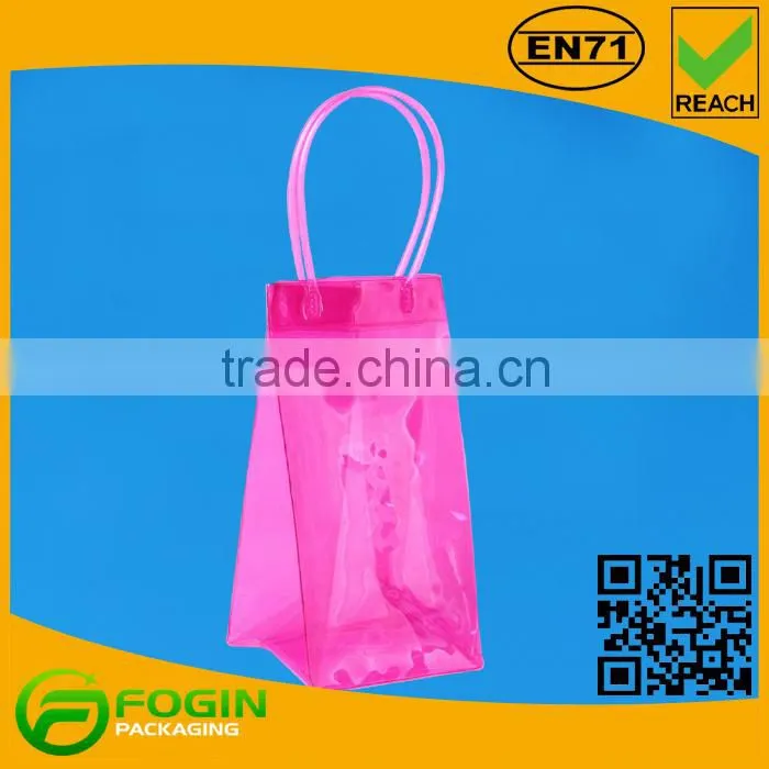 colorful waterproof ice pvc wine bag