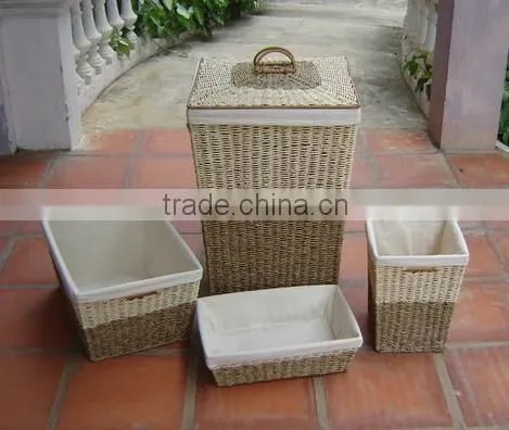 Vietnam bamboo basket with liner