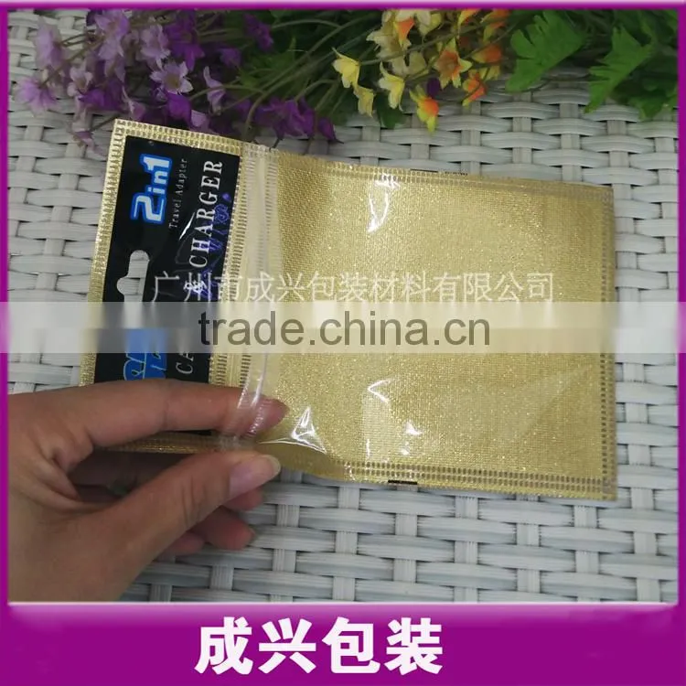 2 IN 1 USB cable & charger packaging plastic bags/zipper bag sleeve poly bag