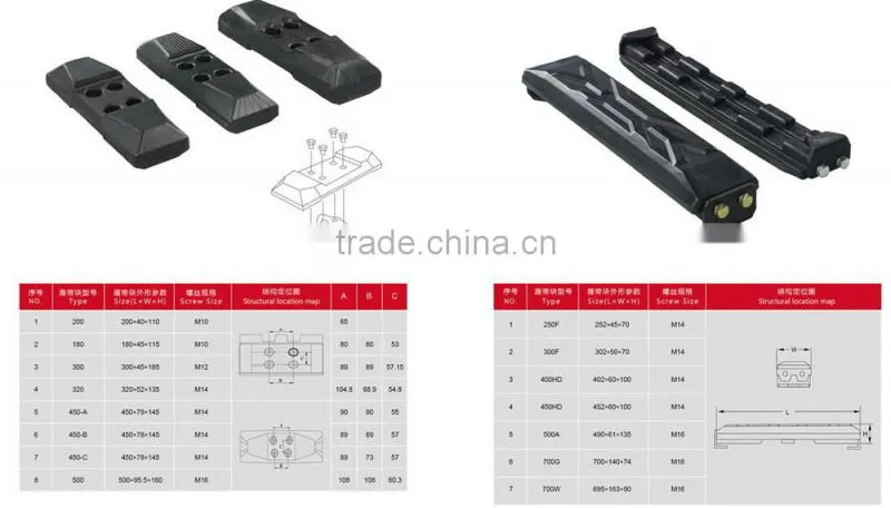 Hot Sale High Quality Small Robot Rubber Track