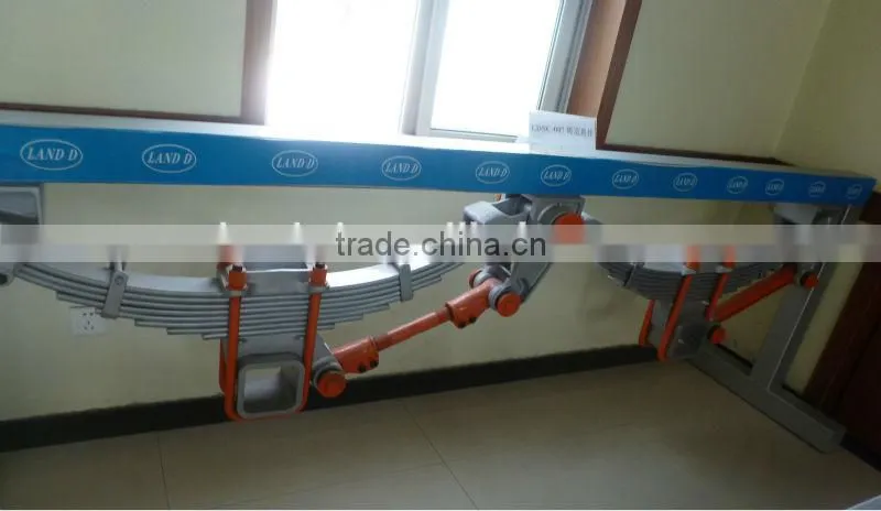 European YORK Type 12t Casting Machine Tool Semi Trailer Independent 2 Axles Suspension Parts for Heavy Vehicle