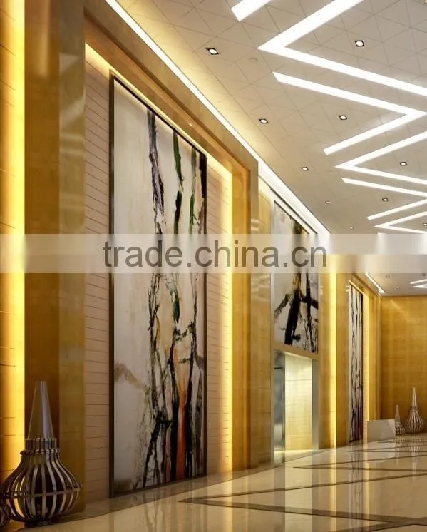 the hotel lobby large wall painting