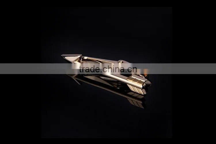 Wholesale polished mens arrow tie bar arrow tie clip