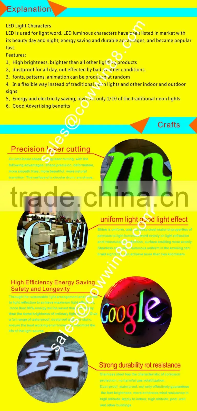 Outdoor/Indoor aluminum led lighted letters/acrylic led light letter price