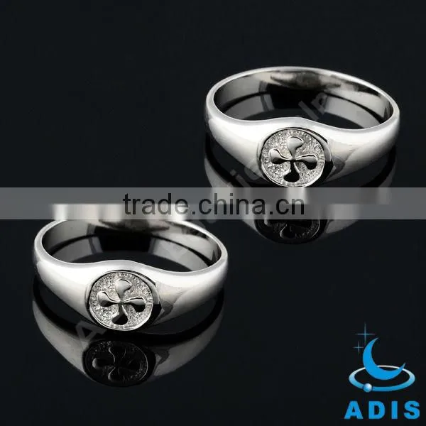 Charming fashion jewelry handpolished wedding brass men's finger rings
