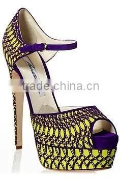 2016 Top Fashion African Wax Shoes And Bags ankara fabrics Lady's wax prints shoes