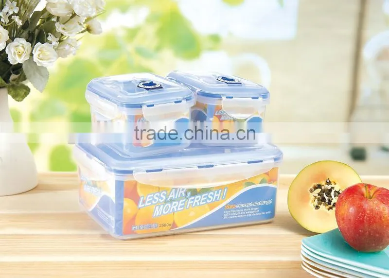 chinese silicone lock airtight plastic food container