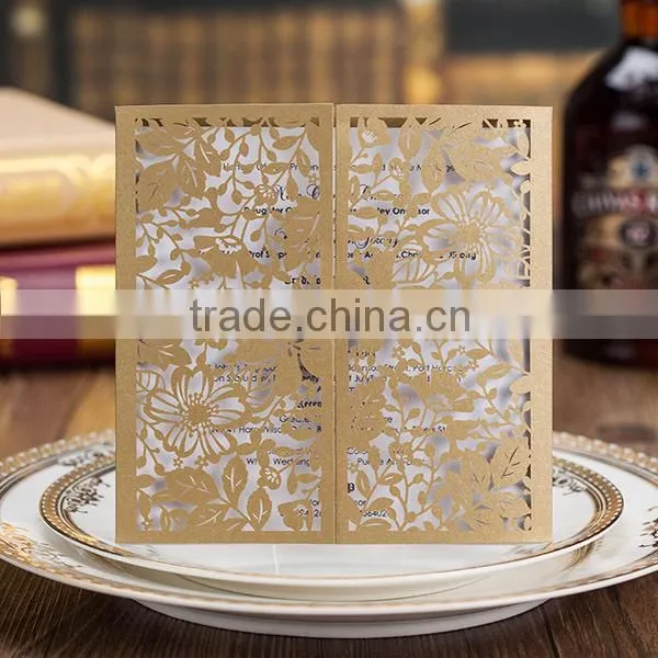 White Wedding Invitation Card