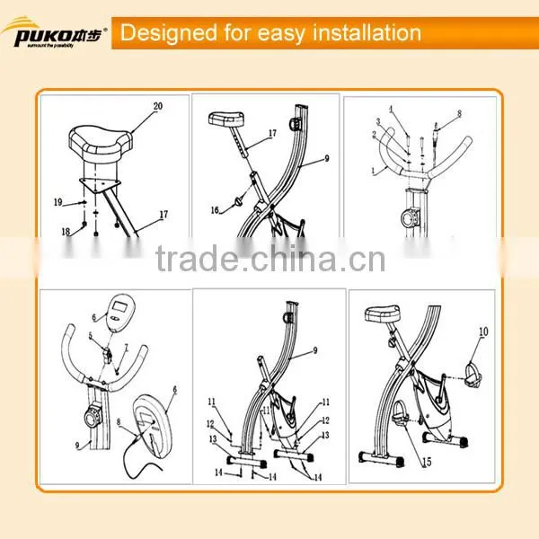 Foldable Home Cycling Magnetic Trainer Fitness Stationary Cardio Exercise Bike