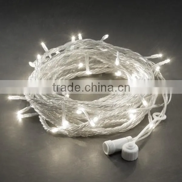 2016 Promotional Transparent Cable 10m 100 led LED Fairy Lights