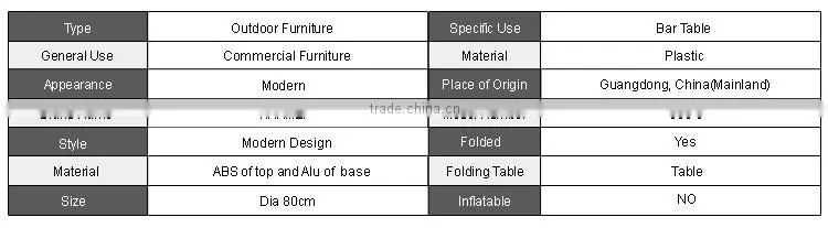 plastic folding table