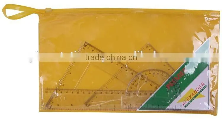 PVC bag Pack 4 pcs geometry set 30CM Ruler Set