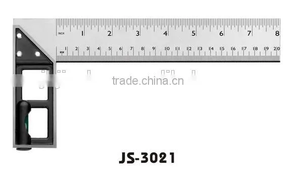 clear lines 8 inch zinc alloy handle square level ruler