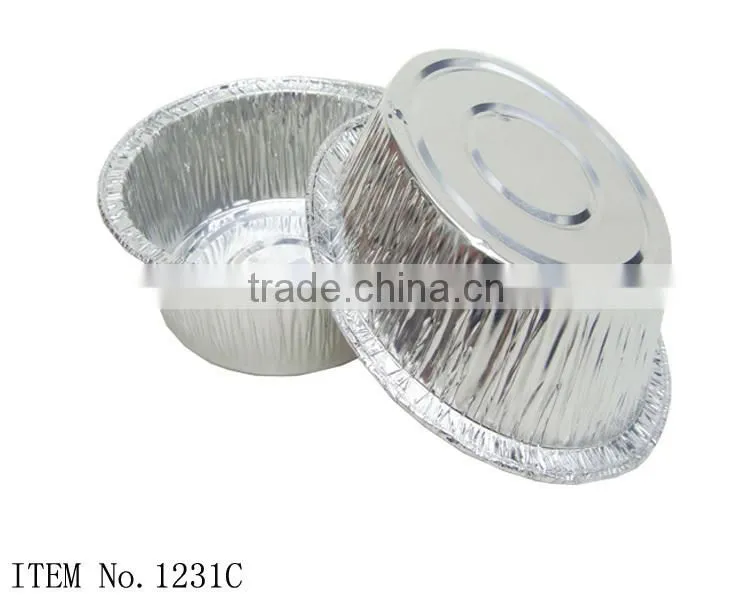 Disposable aluminum foil food container/fast food plate/BBQ tin tray in guangzhou