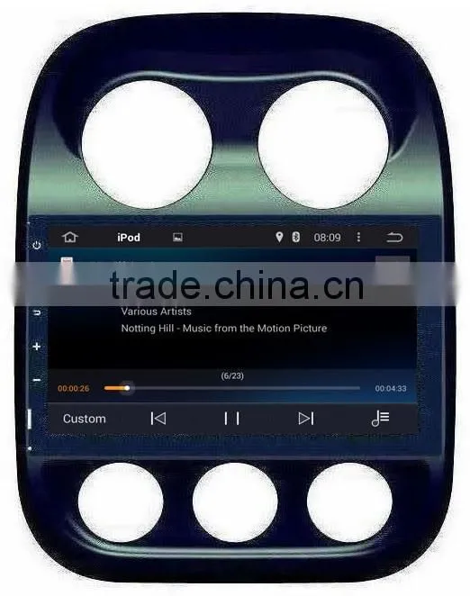 Latest Android 4.4.4 up to 5.1 Car stereo For Jeep 2015 Compass 1.6GHz MCU 3G WiFI