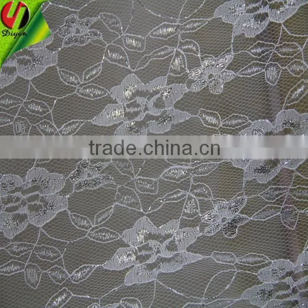 Sliver Beautiful Polyester Fabric For Garment