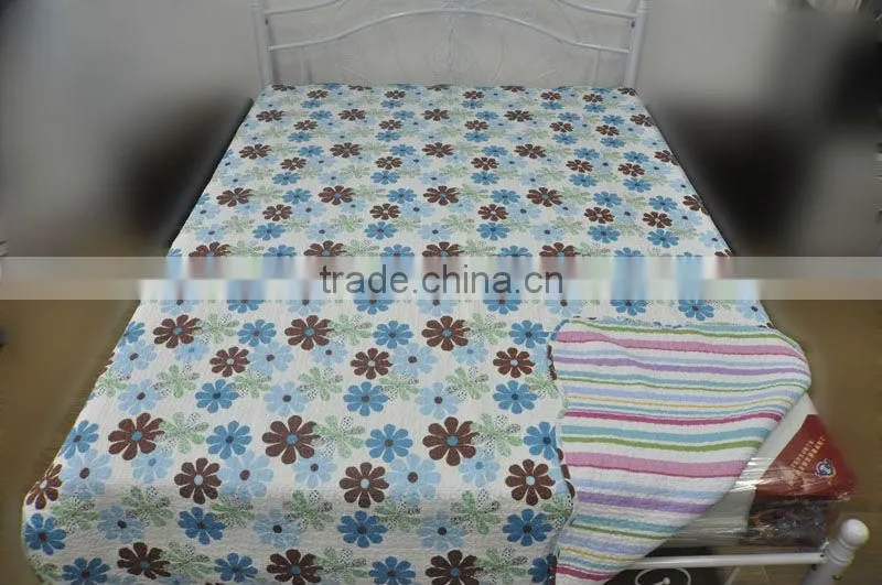 Elegant microfiber printed bedding set /bedspread set