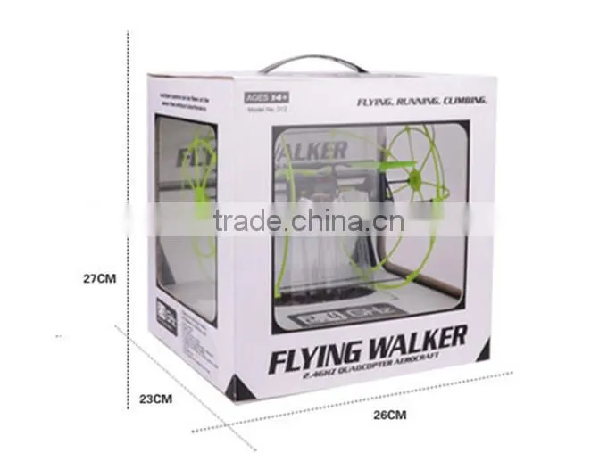 2.4Ghz 4CH wall climbing sky walker rc quadcopter kit remote control helicopter