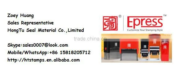 Square 40x40mm Factory HongTu date Self inking stamp
